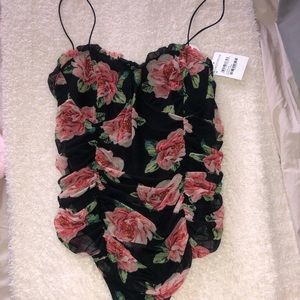 Leith floral body suit